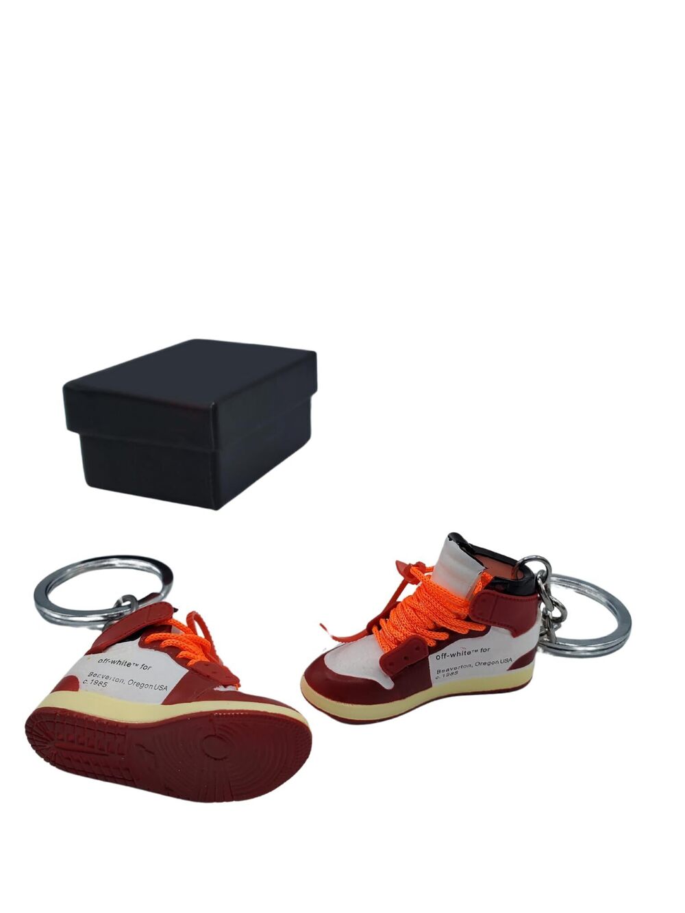 3009 MINI 3D 2 PAIR sneaker keychain with mini shoe box included J's 1 High